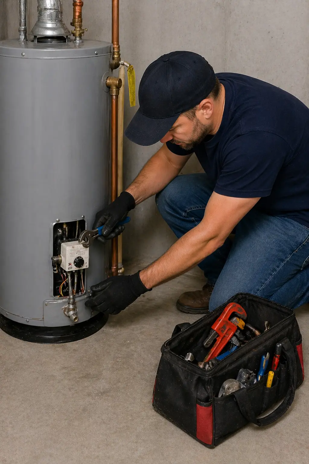 Water heater inspection and maintenance