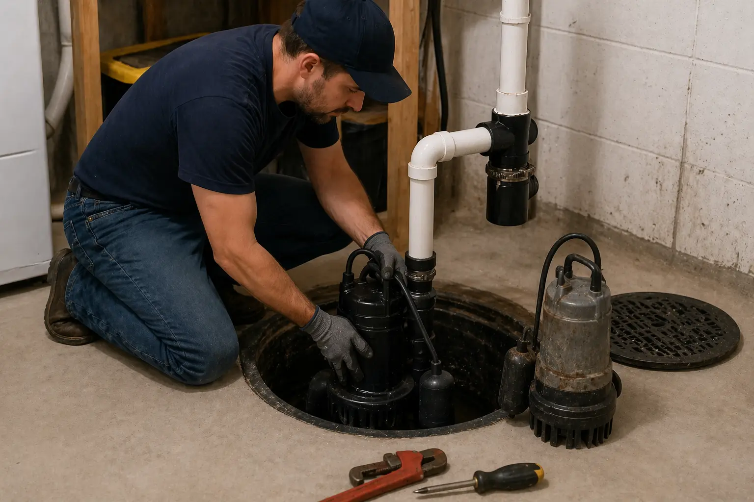 Sump pump flood protection